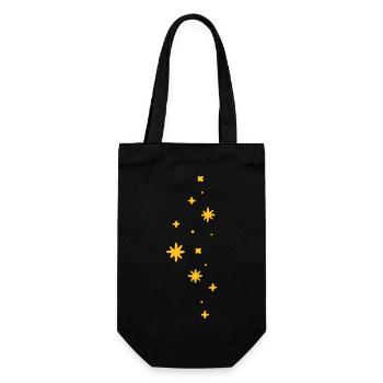 Starry starry sky - Gift Bag for Bottles - black - Front