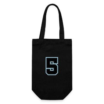 5 number symbol - Gift Bag for Bottles - black - Front