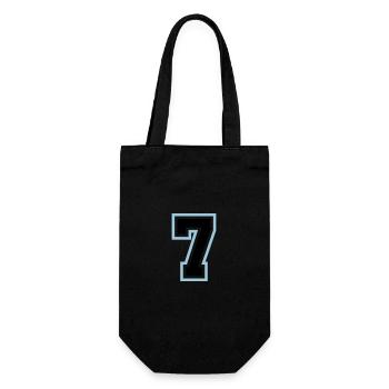 7 Number symbol - Gift Bag for Bottles - black - Front