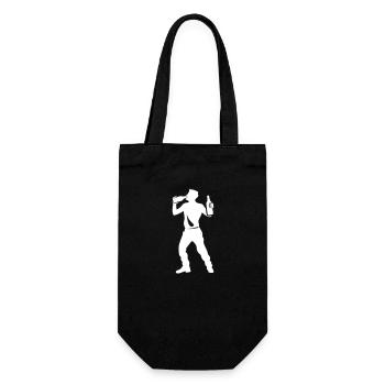 Silhouette de fête Boire - Sac à bouteille - noir - Devant