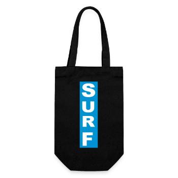 Surf - Gift Bag for Bottles - black - Front