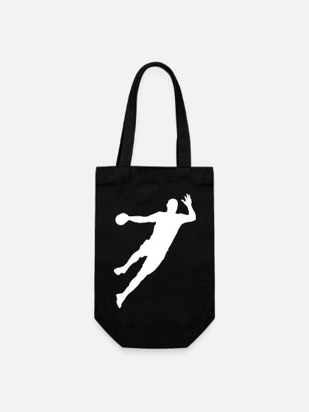 Handball / Handballer - Geschenkbeutel für Flaschen - Schwarz