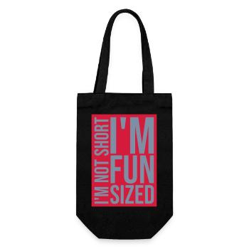 Not short fun sized - Geschenkbeutel für Flaschen - Schwarz - Vorne