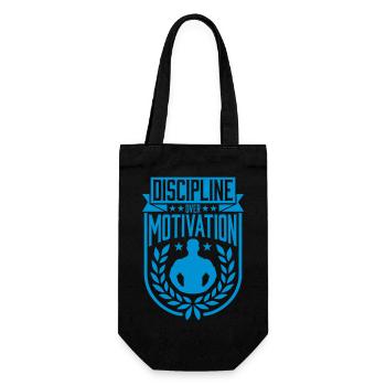 Citation de discipline sur la motivation - Sac à bouteille - noir - Devant