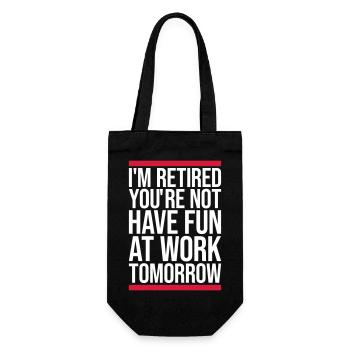 have fun at work - Geschenkbeutel für Flaschen - Schwarz - Vorne