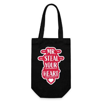 Monsieur vole votre cœur - Sac à bouteille - noir - Devant