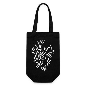 Ornament Tribal Abstract - Gift Bag for Bottles - black - Front