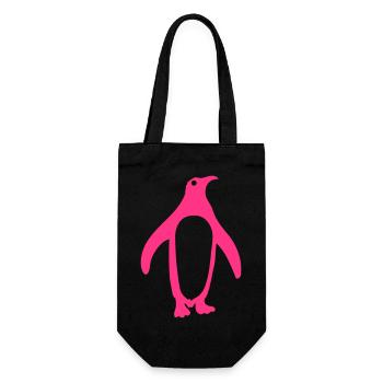 Pingouin mignon Antarctique pôle sud zoo animal oiseau cool - Sac à bouteille - noir - Devant