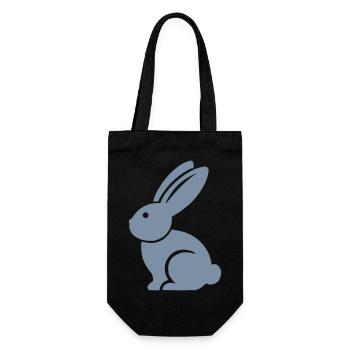 Rabbit Rabbit - Gift Bag for Bottles - black - Front