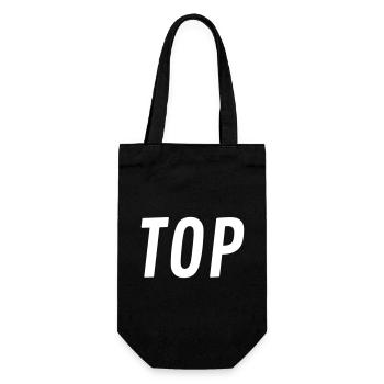Top or Bottom - Gift Bag for Bottles - black - Front