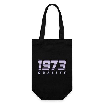 1973 quality | Farbe änderbar - Geschenkbeutel für Flaschen - Schwarz - Vorne