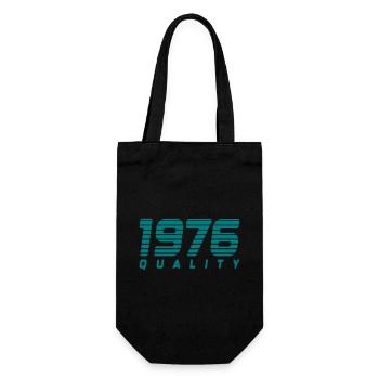 1976 quality | Farbe änderbar - Geschenkbeutel für Flaschen - Schwarz - Vorne