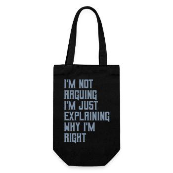 Je ne discute pas - Sac à bouteille - noir - Devant