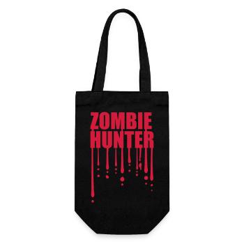 zombie hunter Halloween quote - Gift Bag for Bottles - black - Front