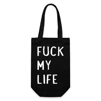 Fuck my Life - Gift Bag for Bottles - black - Front