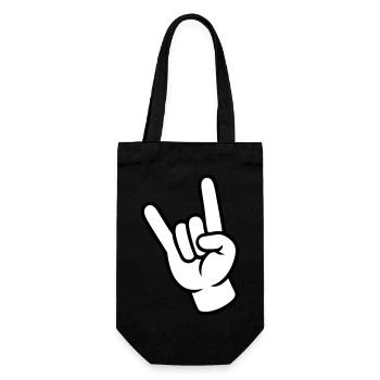 Fête de signature de la main - Sac à bouteille - noir - Devant