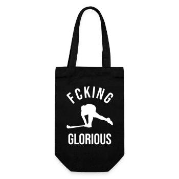 Feldhockey Spieler Geschenk - Geschenkbeutel für Flaschen - Schwarz - Vorne