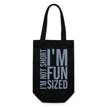Not short fun sized - Gift Bag for Bottles - black - Front