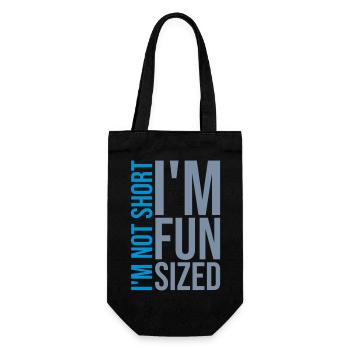 Not short fun sized - Geschenkbeutel für Flaschen - Schwarz - Vorne