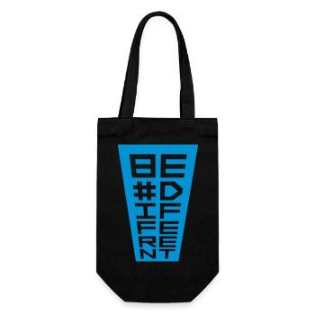 Be different Logo Design - Gift Bag for Bottles - black - Front