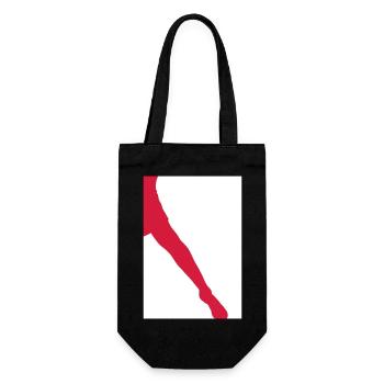 Leg Silhouette - Gift Bag for Bottles - black - Front