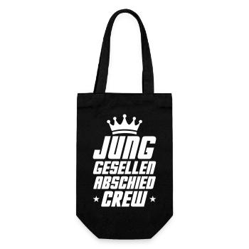 Junggesellen Abschied Crew - Geschenkbeutel für Flaschen - Schwarz - Vorne
