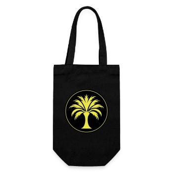 Icône de palmier - Sac à bouteille - noir - Devant