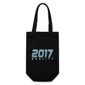 2017 quality | Farbe änderbar - Geschenkbeutel für Flaschen - Schwarz - Vorne