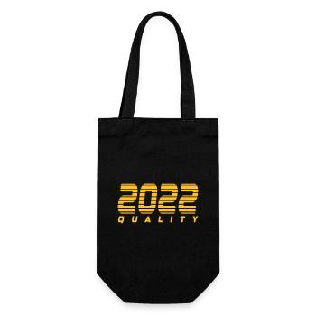 2022 quality | Farbe änderbar - Geschenkbeutel für Flaschen - Schwarz - Vorne