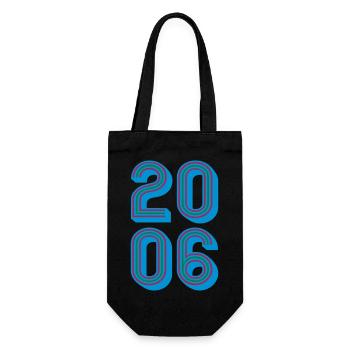 2006 Year of birth | Colors changeable - Gift Bag for Bottles - black - Front