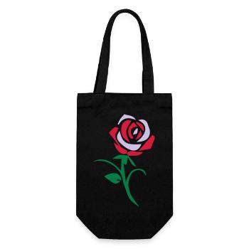 rose - Geschenkbeutel für Flaschen - Schwarz - Vorne