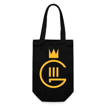 Gustaf III monogram - Gift Bag for Bottles - black - Front