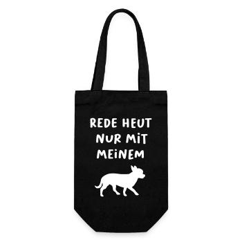 Talking Chihuahua Office Humor Animal Love Dogs Breed - Gift Bag for Bottles - black - Front