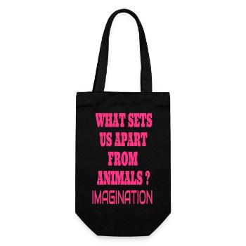 ImaginationPink - Gift Bag for Bottles - black - Front
