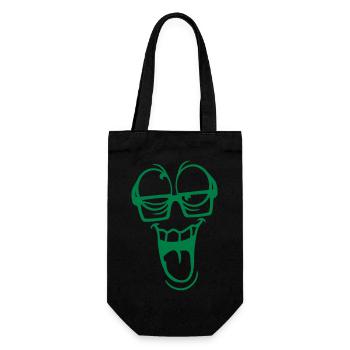 Crazy Face Lunettes à monture en corne Crazy Eyes Grimace - Sac à bouteille - noir - Devant