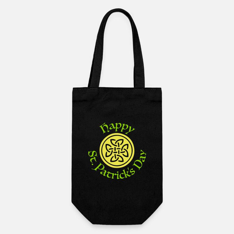 Joyeuse journée de la Saint-Patrick - Sac à bouteille - noir
