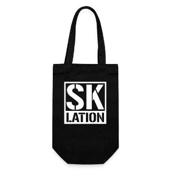 Eskalation SKlation sklation | Farbe änderbar - Geschenkbeutel für Flaschen - Schwarz - Vorne