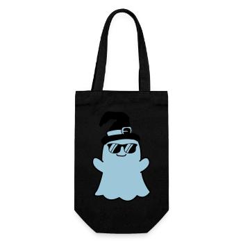 ghost cool - Geschenkbeutel für Flaschen - Schwarz - Vorne