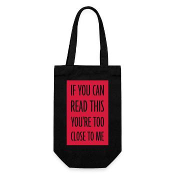 trop près de moi - Sac à bouteille - noir - Devant
