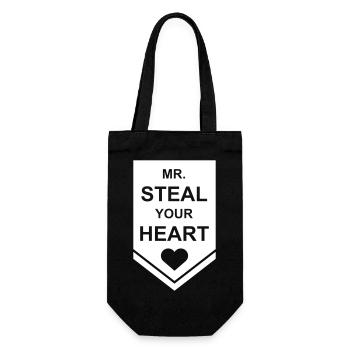 Monsieur vole votre cœur - Sac à bouteille - noir - Devant