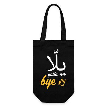 Yalla au revoir - Sac à bouteille - noir - Devant