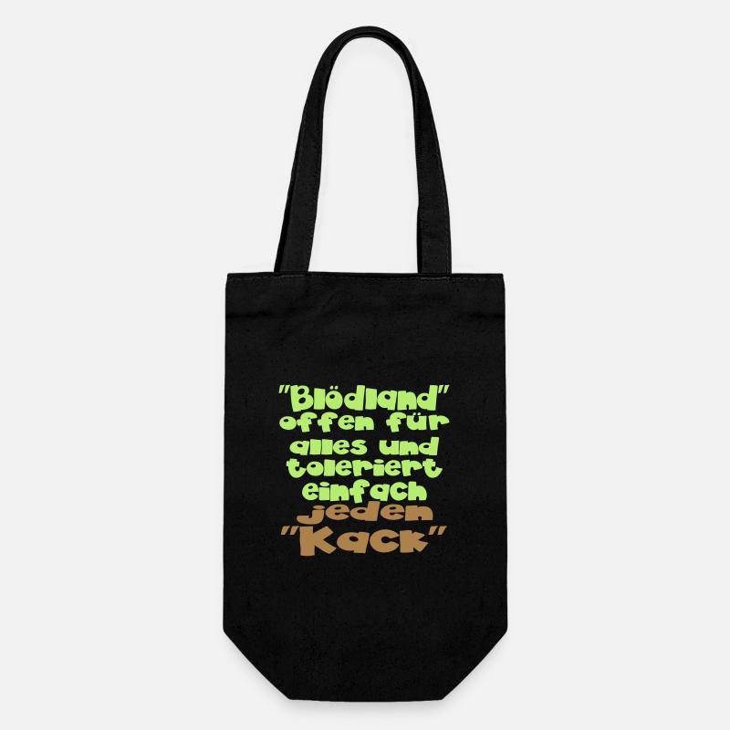 einfach jeden kack - Geschenkbeutel für Flaschen - Schwarz