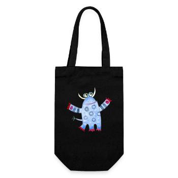 Cute Monsters - Gift Bag for Bottles - black - Front