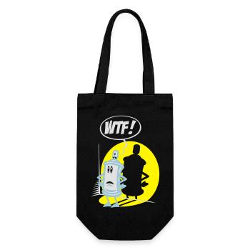 WTF spray flex - Gift Bag for Bottles - black - Front