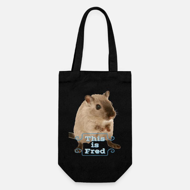 C’est une idée cadeau drôle souris mignonne fred - Sac à bouteille - noir