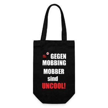 Gegen Mobbing - Geschenkbeutel für Flaschen - Schwarz - Vorne
