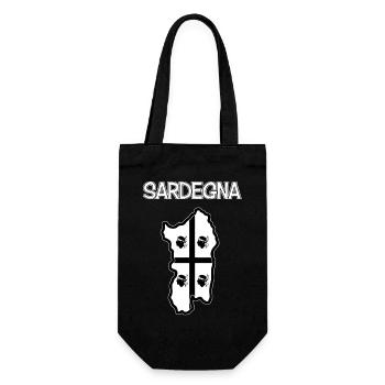 Sardinien - Geschenkbeutel für Flaschen - Schwarz - Vorne