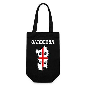 Sardinien - Geschenkbeutel für Flaschen - Schwarz - Vorne