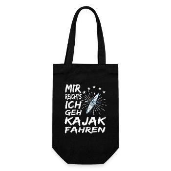 Kajak Geschenk - Geschenkbeutel für Flaschen - Schwarz - Vorne