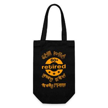Pensioner Pensioner Retirement - Gift Bag for Bottles - black - Front